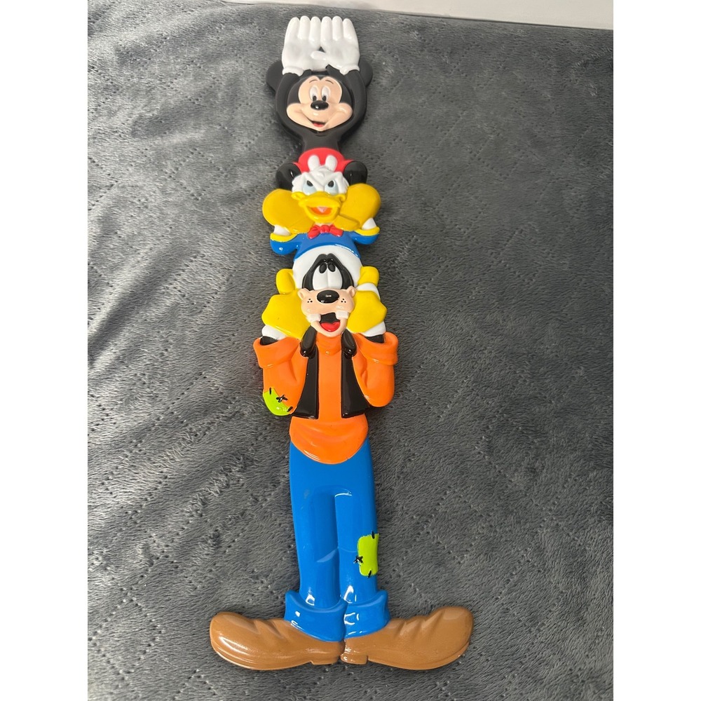 Vintage Walt Disney World Back Scratcher Mickey Mouse, Donald, Goofy 15"